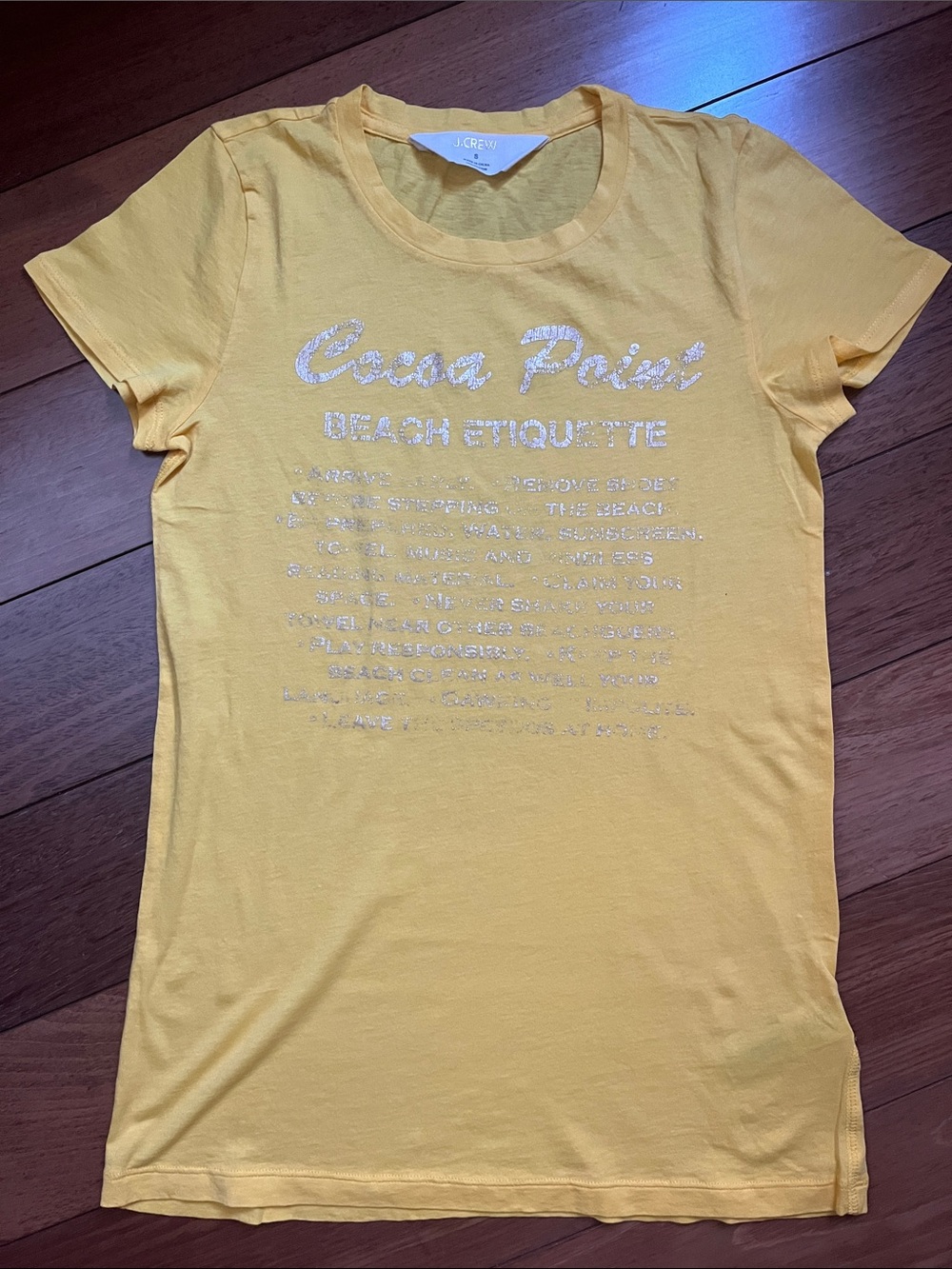 NWOT J. Crew Beach Etiquette Graphic Tee